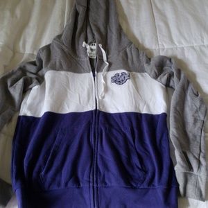 Tri colored PINK zip-up